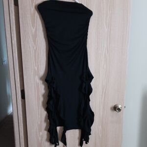 Elegant Black Strapless Dress